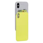 For iPhone XS Max GOOSPERY Sky Slide Bumper TPU + PC Case,with Card Slot(Light Yellow) - 1