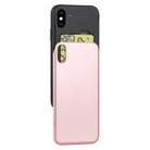 For iPhone XS Max GOOSPERY Sky Slide Bumper TPU + PC Case,with Card Slot(Rose Gold) - 1