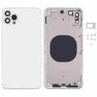 Back Housing Cover with Appearance Imitation of iP13 Pro Max for iPhone XS Max(White) - 1