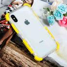 For iPhone XS Max Blade Acrylic + TPU Shockproof Protective Case (Yellow) - 1