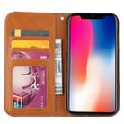 For iPhone XS Max Knead Skin Texture Horizontal Flip Leather Case with Photo Frame & Holder & Card Slots & Wallet(Wine Red) - 4