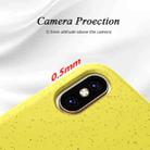 For iPhone XS Max Starry Series Shockproof  Straw Material + TPU Protective Case (Yellow) - 3