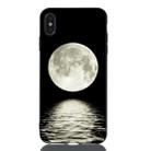 Moon Painted Pattern Soft TPU Case for iPhone XS Max - 1