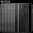 50 PCS 0.75mm TPU Ultra-thin Transparent Case for iPhone XS Max - 1