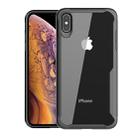 Transparent PC + TPU Full Coverage Shockproof Protective Case for iPhone XS Max (Black) - 1