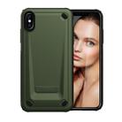 Ultra-thin TPU+PC Mechanic Shockproof Protective Case For iPhone XS Max(Army Green) - 1