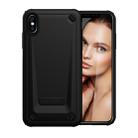 Ultra-thin TPU+PC Mechanic Shockproof Protective Case For iPhone XS Max(Black) - 1