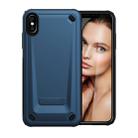 Ultra-thin TPU+PC Mechanic Shockproof Protective Case For iPhone XS Max(Blue) - 1