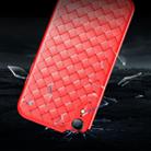 For iPhone XR ROCK Slim Weave Style TPU Soft Case (Red) - 7