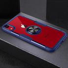 For iPhone XR Magnetic 360 Degree Rotation Ring Holder Armor Protective Case (Blue) - 1