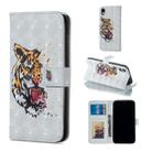 For iPhone XR Tiger Pattern Horizontal Flip Leather Case with Holder & Card Slots & Photo Frame & Wallet - 1