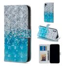 For iPhone XR Sea and Sand Pattern Horizontal Flip Leather Case with Holder & Card Slots & Photo Frame & Wallet - 1