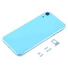 Back Housing Cover with Camera Lens & SIM Card Tray & Side Keys for iPhone XR(Blue) - 2