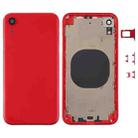 Back Housing Cover with Camera Lens & SIM Card Tray & Side Keys for iPhone XR(Red) - 1