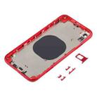 Back Housing Cover with Camera Lens & SIM Card Tray & Side Keys for iPhone XR(Red) - 3