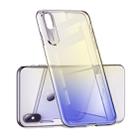 For iPhone XR ROCK Gradient Color PC Protective Case (Blue) - 1