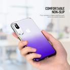 For iPhone XR ROCK Gradient Color PC Protective Case (Purple) - 11