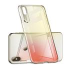 For iPhone XR ROCK Gradient Color PC Protective Case (Red) - 1