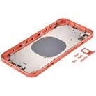 Square Frame Battery Back Cover with SIM Card Tray & Side keys for iPhone XR(Orange) - 3