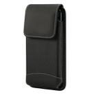  5. 5 inch Phones Universal Hanging Waist Oxford Cloth Case Bag with Carabiner(Black) - 1