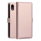 DZGOGO MILO Series PC + PU Horizontal Flip Leather Case for iPhone XR, with Holder & Card Slot & Wallet(Rose Gold) - 1