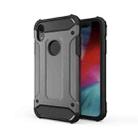 For iPhone XR TPU + PC Armor Combination Back Cover Case (Grey) - 1