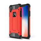 For iPhone XR TPU + PC Armor Combination Back Cover Case(Red) - 1