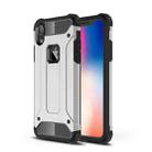 For iPhone XR TPU + PC Armor Combination Back Cover Case(Silver) - 1