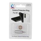Rear Camera Lens Protection Ring Cover with Eject Pin for iPhone XR(Gold) - 4