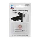 Rear Camera Lens Protection Ring Cover with Eject Pin for iPhone XR(Rose Gold) - 4