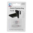 Rear Camera Lens Protection Ring Cover with Eject Pin for iPhone XR(Silver) - 4