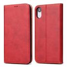 For iPhone XR Horizontal Flip PU Leather Case with Holder & Card Slots & Wallet(Red) - 1