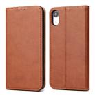 For iPhone XR Horizontal Flip PU Leather Case with Holder & Card Slots & Wallet(Brown) - 1