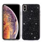 For iPhone XR Glitter Powder TPU Case (Black) - 1