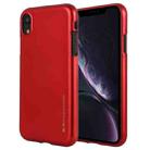 For iPhone XR GOOSPERY JELLY Series Shockproof Soft TPU Case(Red) - 1