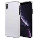 For iPhone XR GOOSPERY JELLY Series Shockproof Soft TPU Case(Silver) - 1