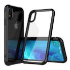 For iPhone XR Transparent Acrylic + TPU Airbag Shockproof Case (Black) - 1