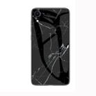 Marble Glass Protective Case for iPhone XR(Black) - 1