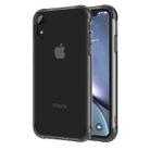 For iPhone XR Transparent TPU Airbag Shockproof Case(Black) - 1