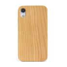 For iPhone XR Shockproof TPU+ Wood Full Protective Case - 1