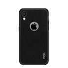 For iPhone XR MOFI Shockproof TPU + PC + Cloth Pasted Case (Black) - 1