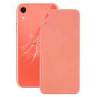 Easy Replacement Big Camera Hole Glass Back Battery Cover with Adhesive for iPhone XR(Coral) - 1