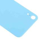 Easy Replacement Big Camera Hole Glass Back Battery Cover with Adhesive for iPhone XR(Blue) - 4