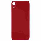 Easy Replacement Big Camera Hole Glass Back Battery Cover with Adhesive for iPhone XR(Red) - 2