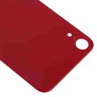 Easy Replacement Big Camera Hole Glass Back Battery Cover with Adhesive for iPhone XR(Red) - 4