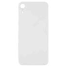 Easy Replacement Big Camera Hole Glass Back Battery Cover with Adhesive for iPhone XR(White) - 2