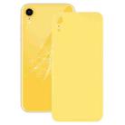 Easy Replacement Big Camera Hole Glass Back Battery Cover with Adhesive for iPhone XR(Yellow) - 1