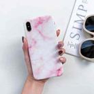 For iPhone XR Full Coverage Glossy Marble Texture Shockproof TPU Case - 1