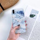 For iPhone XR Full Coverage Glossy Marble Texture Shockproof TPU Case - 1