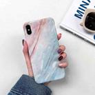 For iPhone XR Full Coverage Glossy Marble Texture Shockproof TPU Case - 1